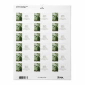 AUSSPRACHE DER WEISSLILLE DER TALLADRESSE ADRESSAUFKLEBER (Vorne)