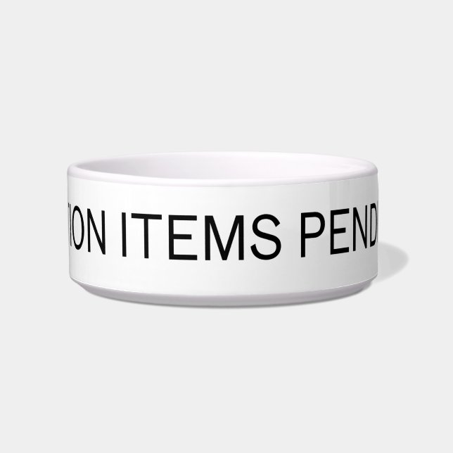 Ausstehende Aktionspunkte | Moderne Keramik-Hausti Napf (Vorderseite)