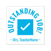 "AUSSTEHENDE ARBEITSPLÄTZE!" Tutor Rubber Briefmar Permastempel (Design)