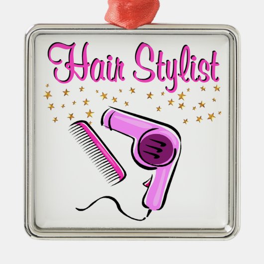 AUSSTEHENDER HAARESYL UND SCHÖNER ORNAMENT AUS METALL (Vorne)