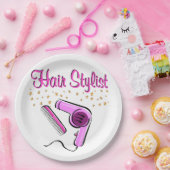 AUSSTEHENDER HAARESYL UND SCHÖNER PAPPTELLER (Party)