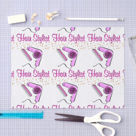 AUSSTEHENDER HAARESYL UND SCHÖNER SEIDENPAPIER (Handwerk)