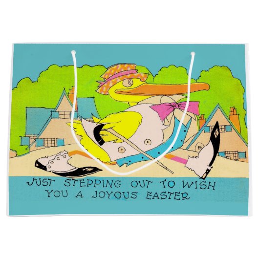 Aussteigen für Ostern Große Geschenktüte (Vorderseite)