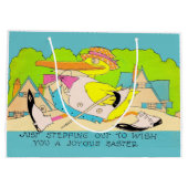 Aussteigen für Ostern Große Geschenktüte (Rückseite)