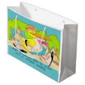 Aussteigen für Ostern Große Geschenktüte (Vorderseite Schrägansicht)