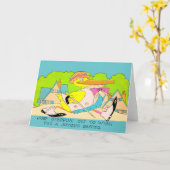 Aussteigen für Ostern Karte (Gelbe Blume)