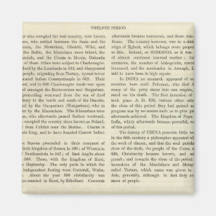 Ausstellen des Reiches Charlemagne 814 AD 2 Magnet