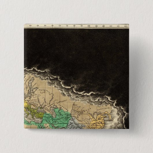 Ausstellen des Reiches Charlemagne 814 AD Button (Vorderseite)