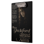 Ausstelleranzeige stillen Films Mary Pickfords Klemmbrett (Links)