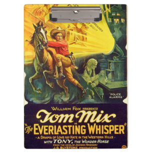Ausstelleranzeige Western des stillen Films Klemmbrett