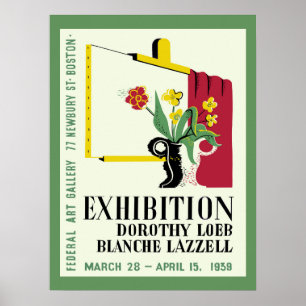 Ausstellung amerikanischer Künstlerinnen Poster
