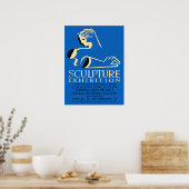 Ausstellung amerikanischer Skulpturen Poster (Küche)