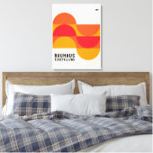 Ausstellung Bauhaus 1919 B19 Canvas Print Leinwanddruck (Insitu (Schlafzimmer))