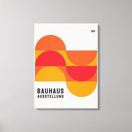 Ausstellung Bauhaus 1919 B19 Canvas Print Leinwanddruck (Vorderseite)