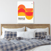 Ausstellung Bauhaus 1919 B19 Canvas Print Leinwanddruck (Insitu (Schlafzimmer))