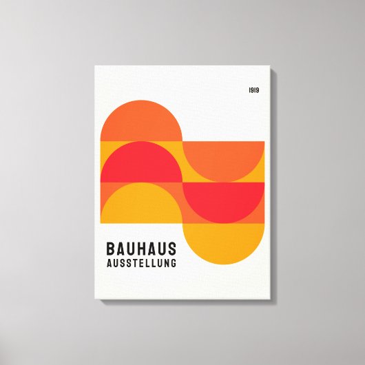 Ausstellung Bauhaus 1919 B19 Canvas Print Leinwanddruck (Vorderseite)