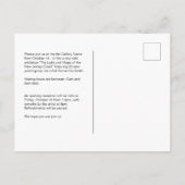 Ausstellung "Custom Art" Einladung Postkarte (Rückseite)