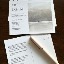Ausstellung "Custom Art" Einladung Postkarte