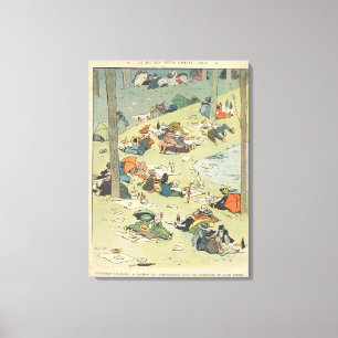 Ausstellung der kulinarischen Künste Leinwanddruck