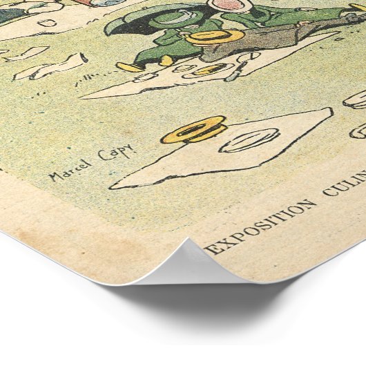 Ausstellung der kulinarischen Künste Poster (Ecke)