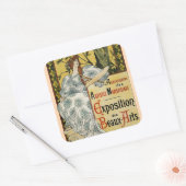 Ausstellung des Baux-Arts Quadratischer Aufkleber (Umschlag)