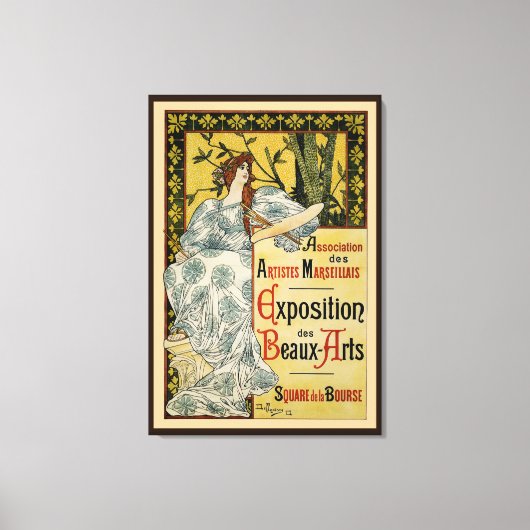 Ausstellung des Beaux-Arts Leinwanddruck (Vorderseite)