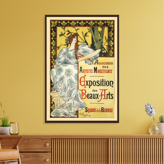 Ausstellung des Beaux-Arts Leinwanddruck (Insitu (Wohnzimmer))