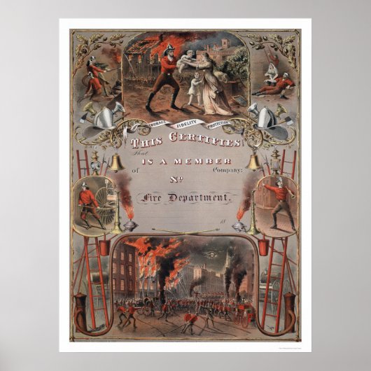 Ausstellung des Feuerwerkszeugnisses Poster (Vorne)