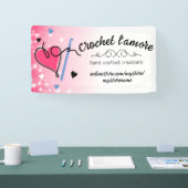 Ausstellung des Heftgarns, Hakenkaninchen, Stand Banner (Messe)