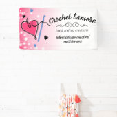 Ausstellung des Heftgarns, Hakenkaninchen, Stand Banner (InSitu)