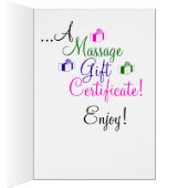 Ausstellung des Masseschenkgutscheins (Innen (Rechts))