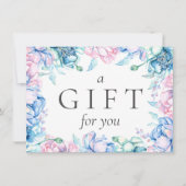 Ausstellung eines rustikalen Geschenkgutscheins fü Einladung (Vorderseite)