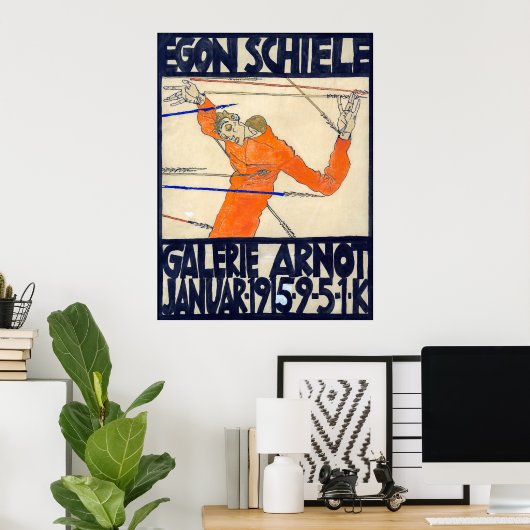 Ausstellung in der Arnot Gallery | Egon Schiele | Poster (Heimbüro)