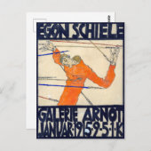 Ausstellung in der Arnot Gallery | Egon Schiele | Postkarte (Vorne/Hinten)
