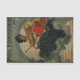 Ausstellung in Paris 1900 - Vintages Französisch u Seidenpapier