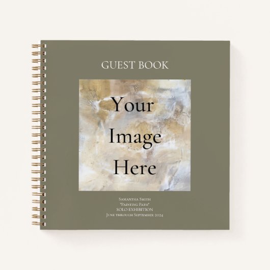 Ausstellung Kunst - Gästebuch Notizblock (Vorderseite)