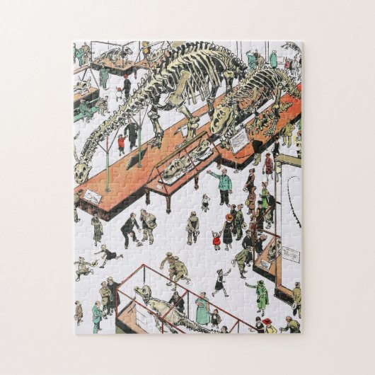 Ausstellung Museum für Naturgeschichte Dinosaur NY Puzzle (Vertikal)