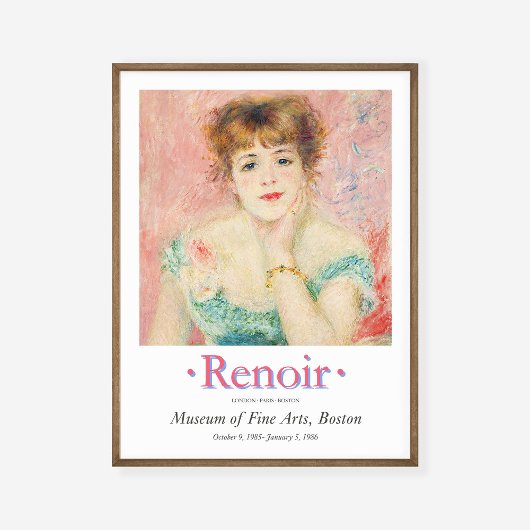 Ausstellung Pierre Auguste Portrait Jeane Samary A Poster