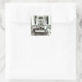 Ausstellung Trinidad und Tobago, 1890 Quadratischer Aufkleber (Tasche)