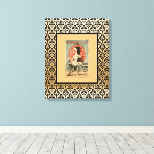 Ausstellung über französische Künstler Willette Leinwanddruck (Insitu (Holzboden))