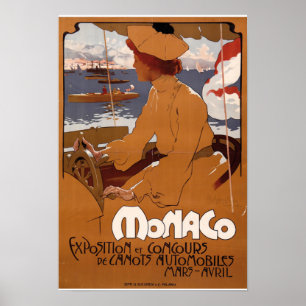 Ausstellung und Koncours des Automobils 1900 in Mo Poster