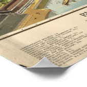 Ausstellung von Chicago Columbian 1893 Panoramakar Poster (Ecke)