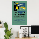Ausstellung von Illinois Poster (Heimbüro)