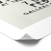 Ausstellung von Ölgemälden Poster (Ecke)