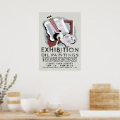 Ausstellung von Ölgemälden Poster (Küche)