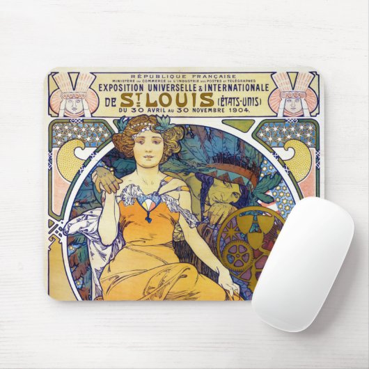 Ausstellung von St. Louis, Mucha Mousepad (Mit Mouse)