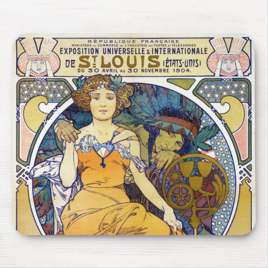 Ausstellung von St. Louis, Mucha Mousepad (Vorne)