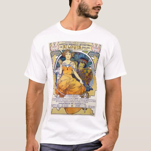 Ausstellung von St. Louis, Mucha T-Shirt (Vorderseite)