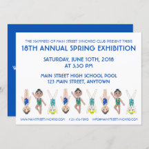 Ausstellung zum Schwimmbad mit Synchronisation