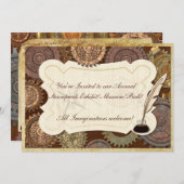 Ausstellung zum Steam Elegance Steampunk BALL CONV Einladung (Vorne/Hinten)